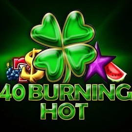 40 Burning Hot slot logo by Amusnet Interactive at BetLabel Casino40 Burning Hot