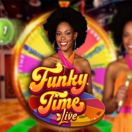Funky Time online game logo by Evolution on betlabels.eu