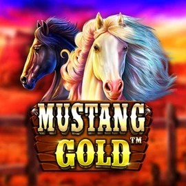 Mustang Gold slot logo by Pragmatic Play at BetLabel Casino